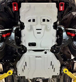Toyota Tacoma Skid Plate - Rival 4x4 - Aluminum Transmission Catalytic Converter - `24-`26 Toyota Tacoma Skid Plate - Rival 4x4 - Aluminum Transmission Catalytic Converter - `24-`26